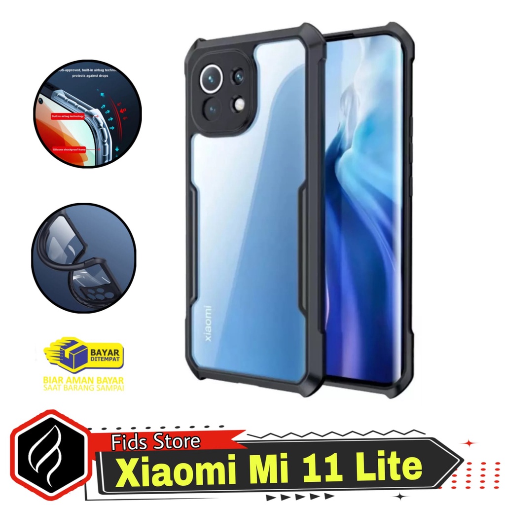 PROMO CASE XIAOMI MI 11 Lite SHOCKPROOF Casing Xundd Transparan Clear Pelindung HP