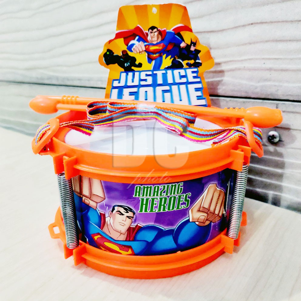 Justice League Mini Drum 421 Mainan Alat Musik Tambur Anak