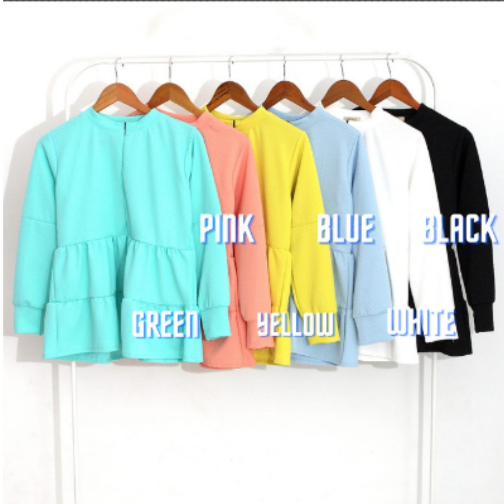 Atasan 1116 Zigzag Knit Premium Polos Fashion Atasan