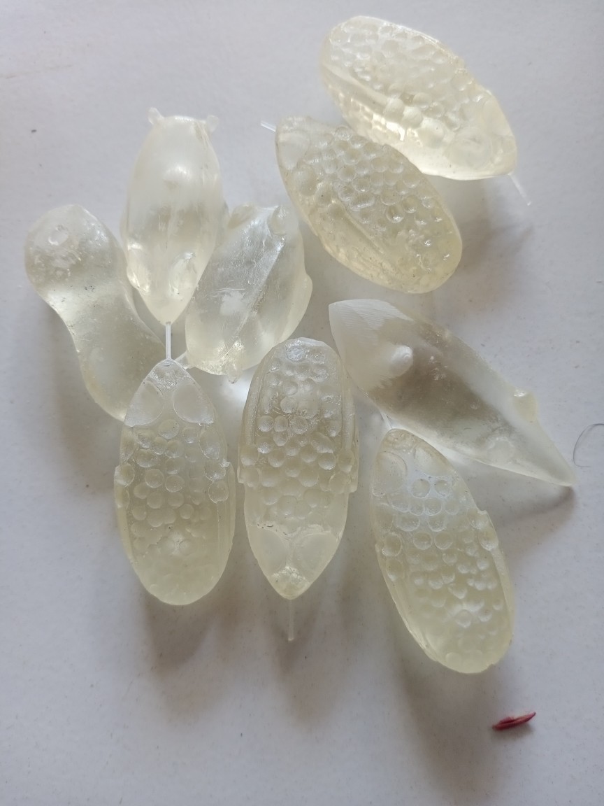 Molding/ Cetakan Soft Frog Doble Blade Ukuran 3.5cm Hook No 1