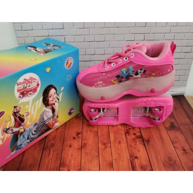SEPATU LITTLE PONY RODA 4. SEPATU RODA PONY . SEPATU RODA LITTLE PONY. SEPATU IMPORT