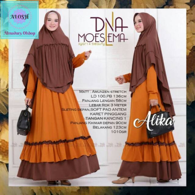ALIKA Syari Set Gamis Syar'i Modern