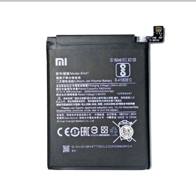 Baterai Batre Xiaomi Redmi 6 Pro MiA2 Lite Mi A2 Lite BN47