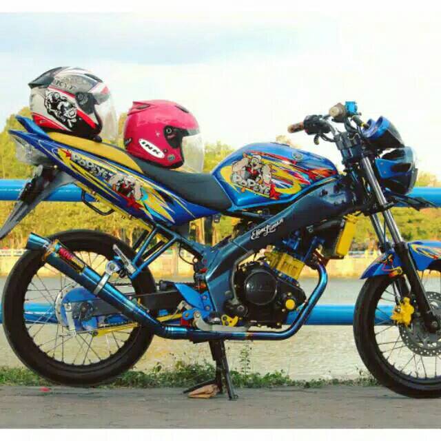 Knalpot KOU BLUEMON VIXION KNALPOT KOU KRUCUT VIXION