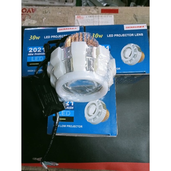 lampu depan projie ubur ubur/projie 3ring dh55 hi-low jauh dekat 5 kabel bisa flash