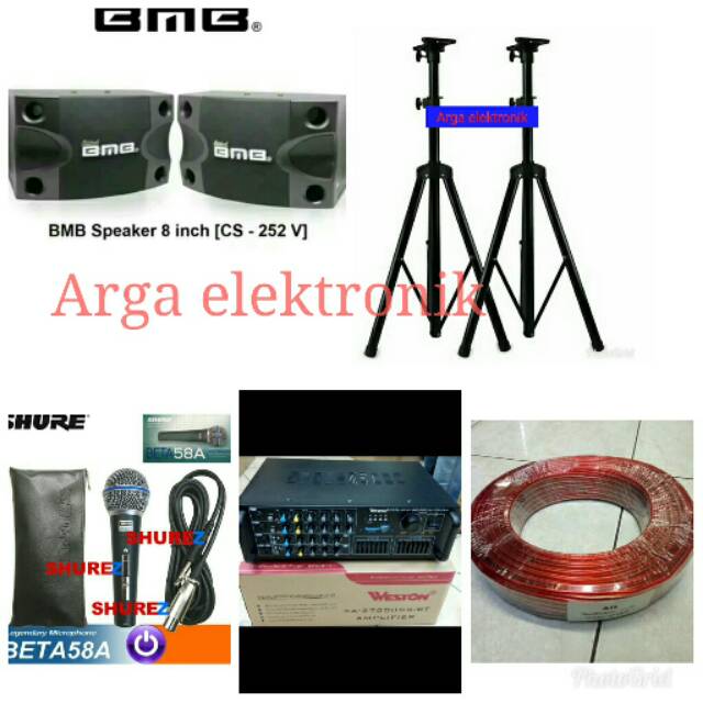 PAKET SPEAKER KAROKE BMB MURAH