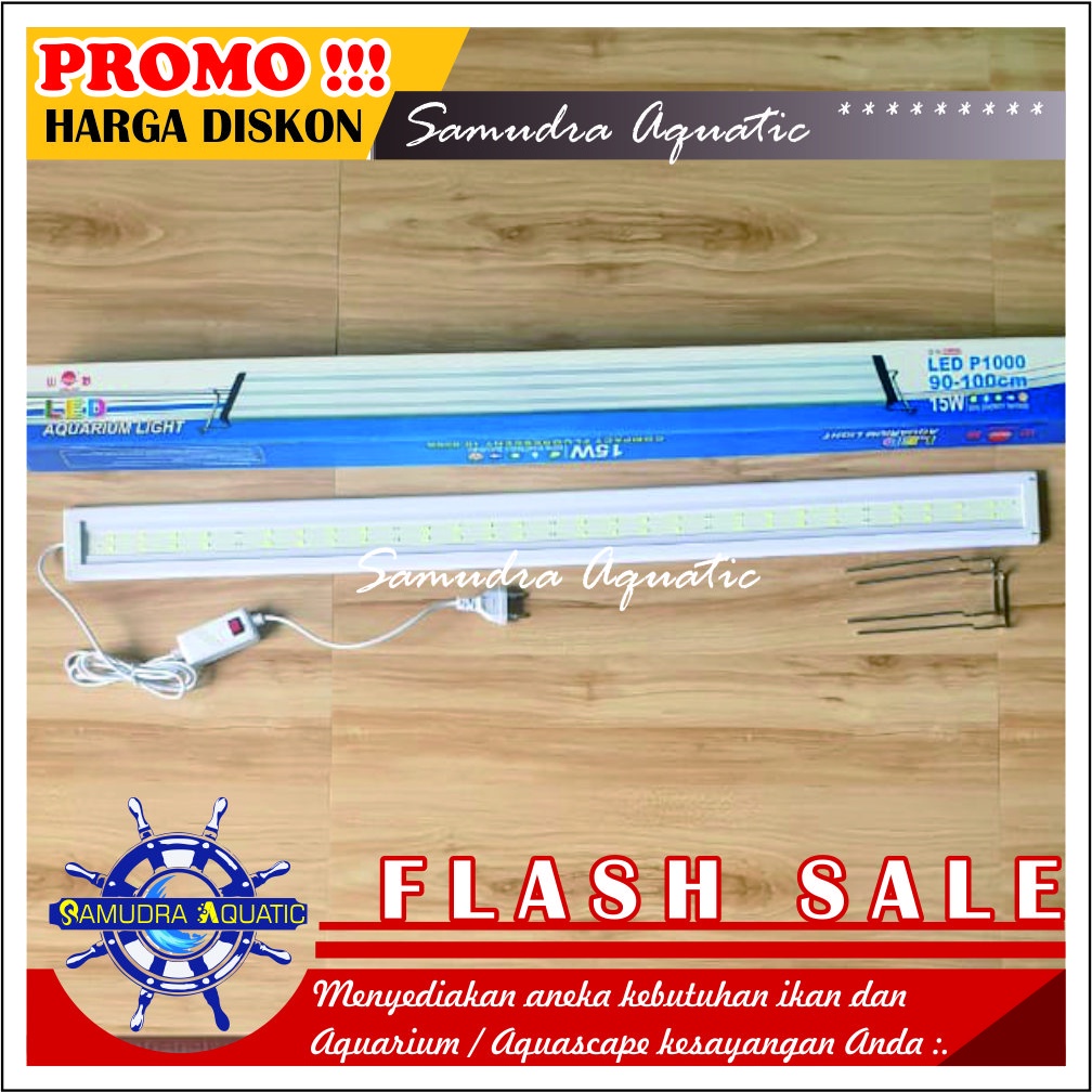 Lampu Aquarium GANTUNG 90-100 cm, Lampu Gantung HEMAT ENERGY, Lampu Aquarium Aquascape (GRATIS Bublewrap)