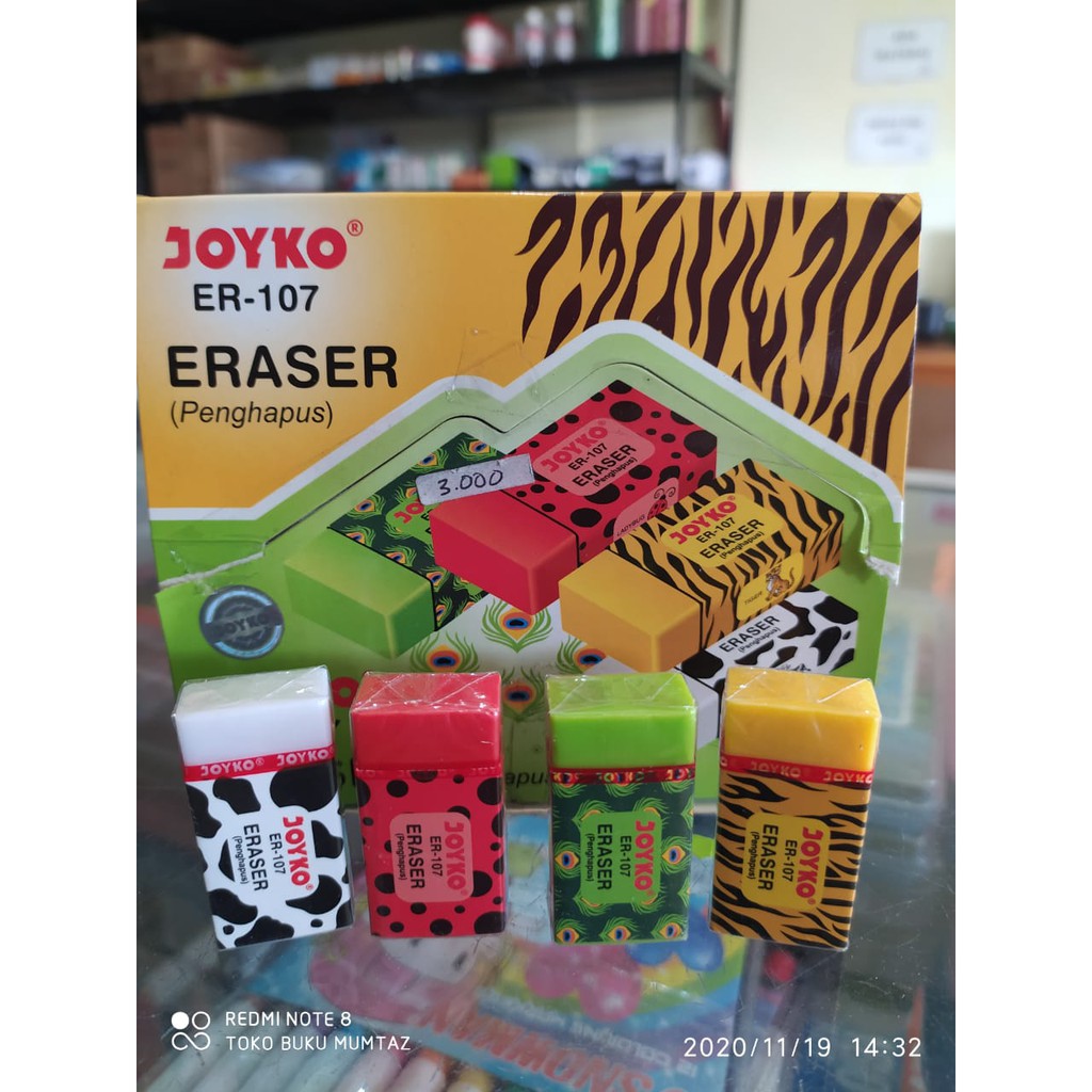 

Penghapus Pensil Joyko Motif Animal