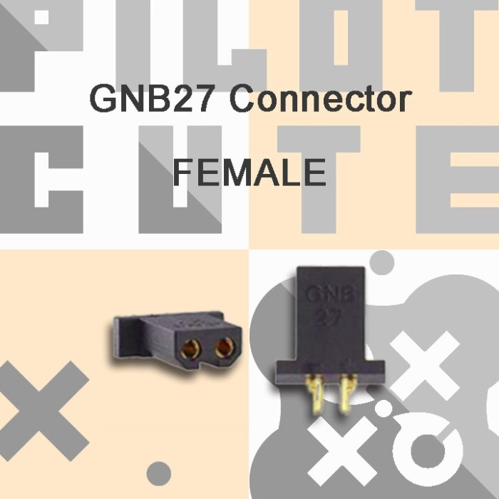 GNB27 Female Connector for 1S lipo lihv battery