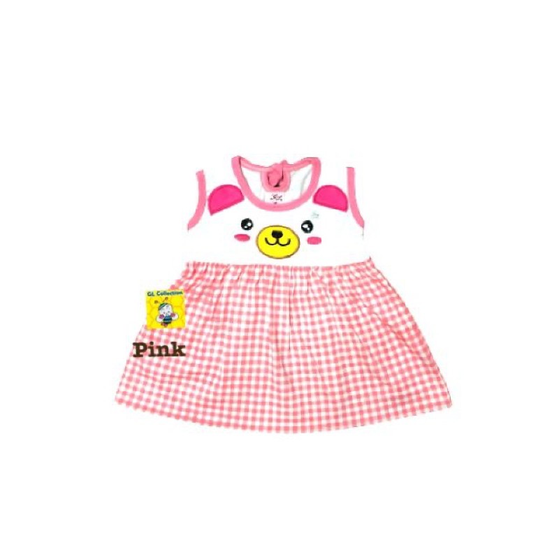 Rok Dress Kutung Anak Bordir Bear All Size 6 Bulan - 1 Tahun SNI