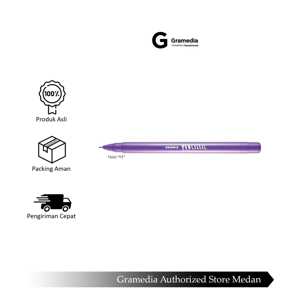 

Gramedia Medan - ZEBRA PINCILTIC VIOLET