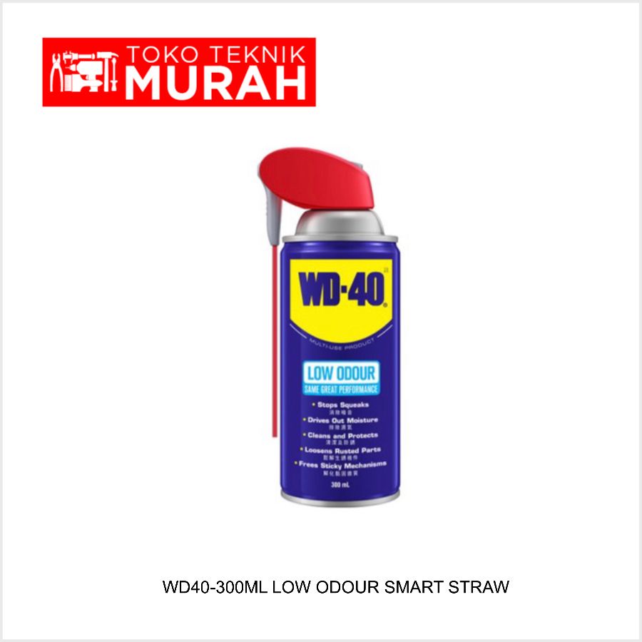 WD40 Low Odour 300 ml Smart Straw WD 40 300ml SmartStraw Odor sedotan pintar