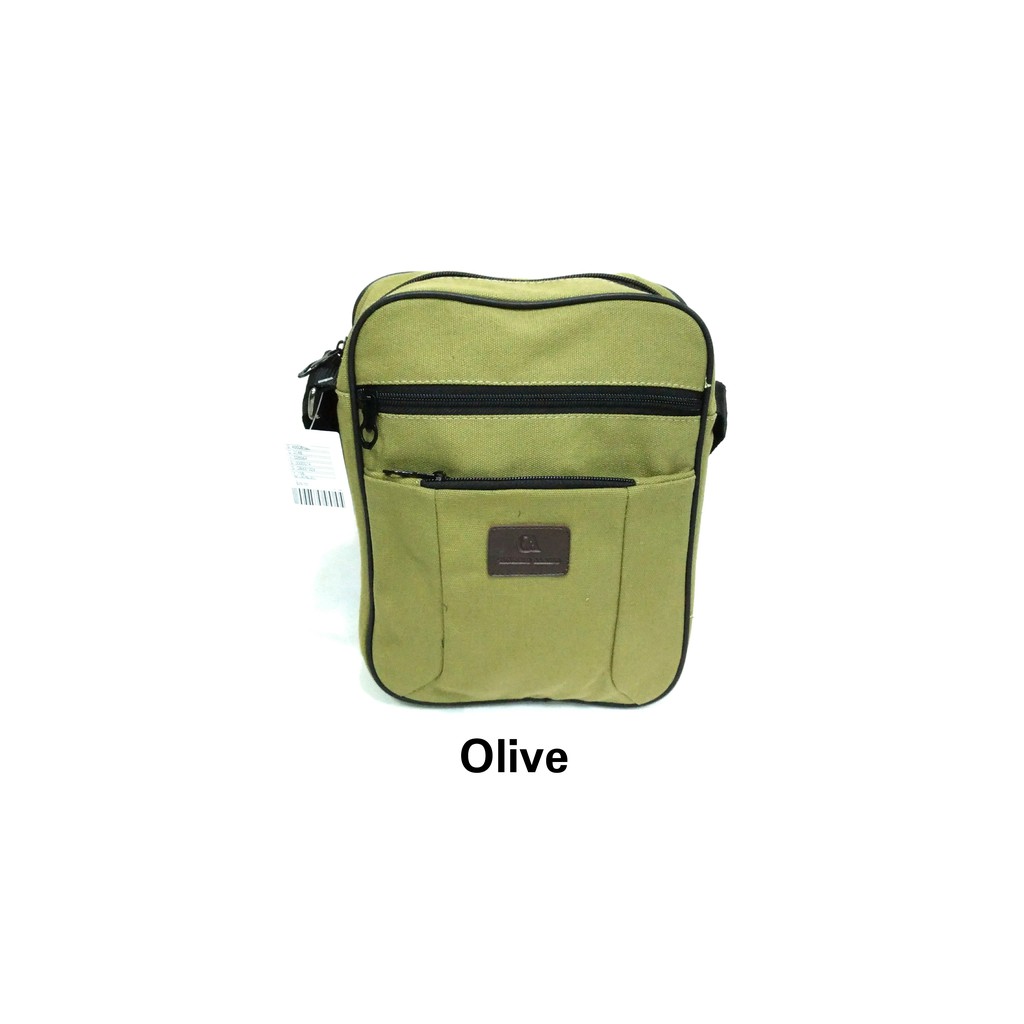 Tas Slempang Kanvas Pria Sling Bag Cowok Cowo Travel Bag Laki Tas Kecil Ori Asli - Tas-Selempang-GA