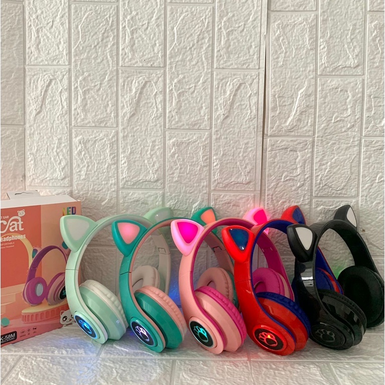 Headphone Bluethooth Bando Kucing BK-58M