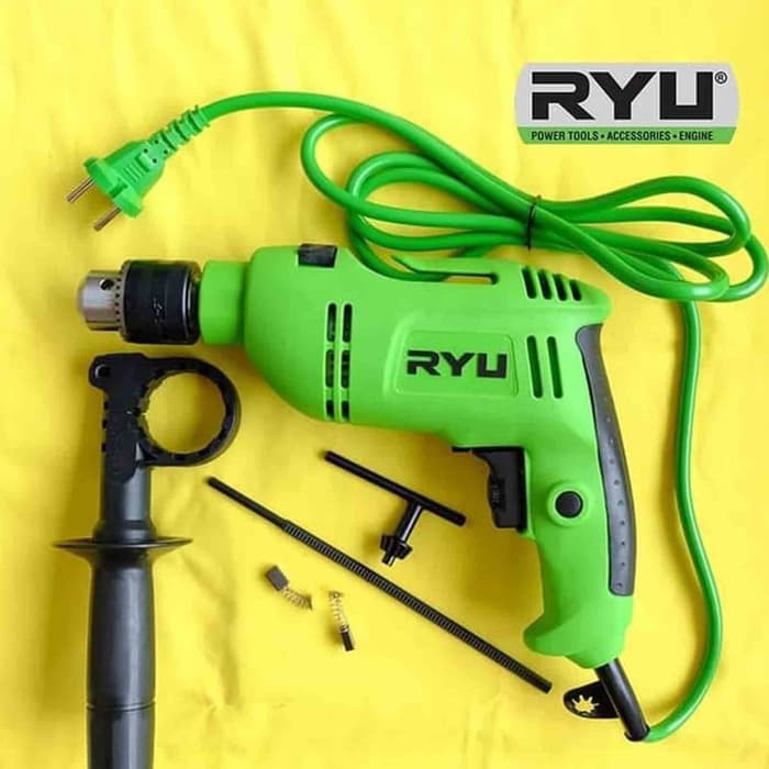 RYU RID13-1RE HAMMER IMPACT DRILL 13 mm MESIN BOR - free 3 mata bor