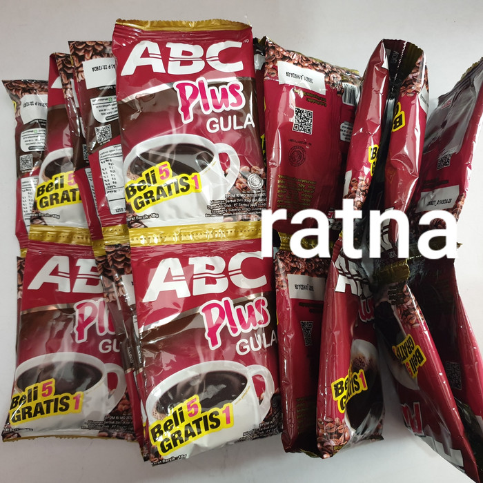 

PROMO ABC PLUS Kopi + Gula 18gr 1 Renteng Isi 12 Sachet