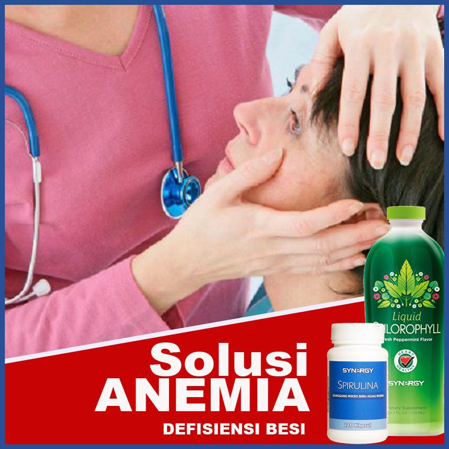 PAKET OBAT HERBAL Tablet Penambah Darah (Klorofil + Spirulina Synergy)