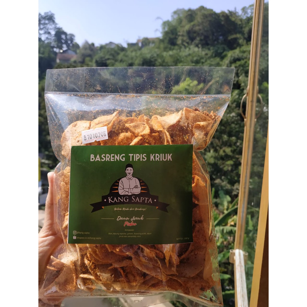 BASRENG TIPIS Kriuk Kang Sapta-Daun Jeruk Pedas