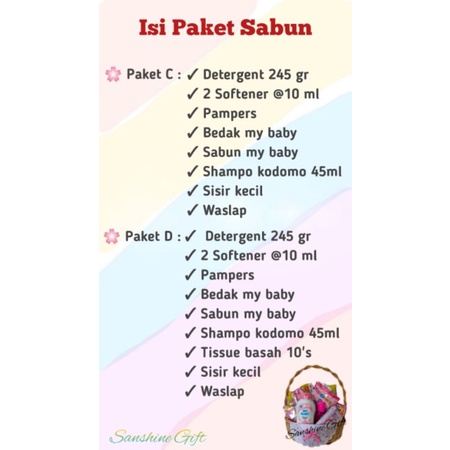 PROMO PARCEL BAYI / HAMPERS SABUN BAYI