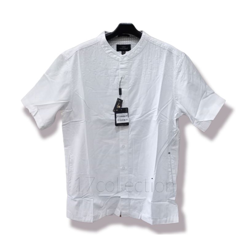 kemeja koko mgee original ALFERO C050 WHITE