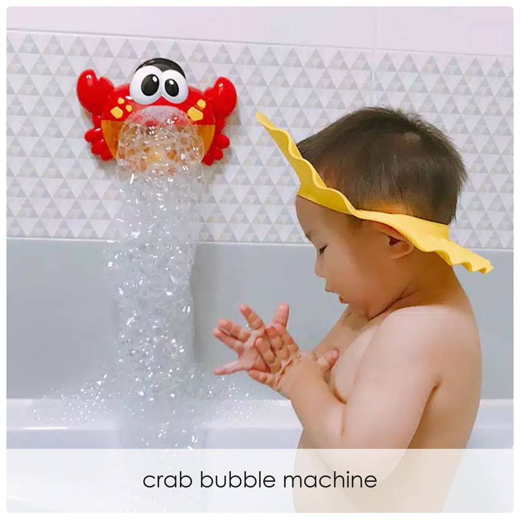 Mainan Gelembung Mainan Mandi Anak Bubble Crab Music Mesin Busa Gelembung