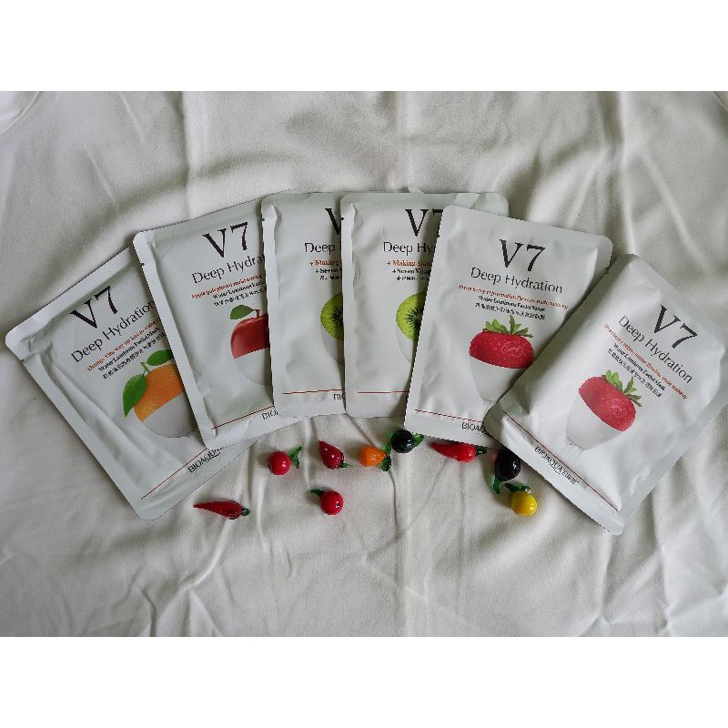 BIOAQUA V7 TONING YOUTH MASK/ masker wajah/ masker muka