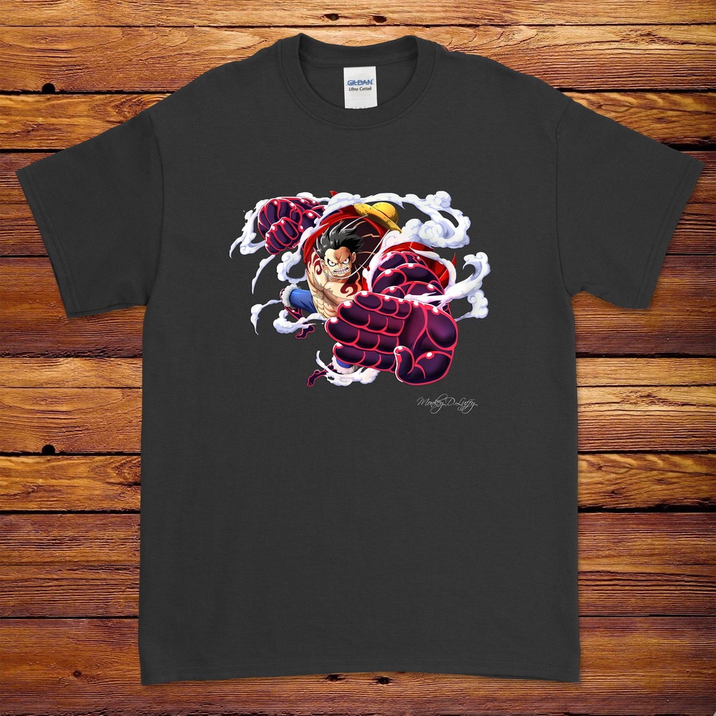 Kaos One Piece - LUFFY GEAR 4TH kaos Jepang anime kaos keren shirt baju kaos Jepang pria shirt cowok
