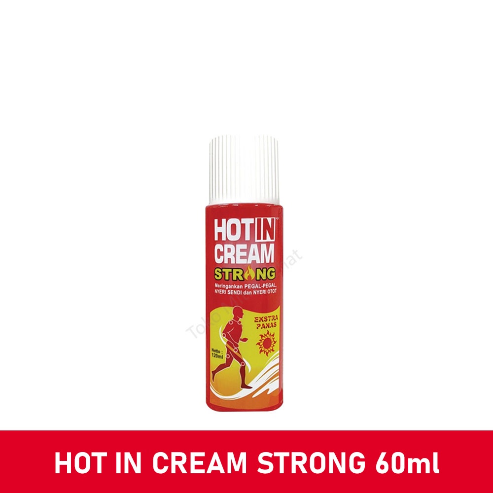 Bisa COD Hot In Cream Strong Kemasan Botol 60 ml &amp; 120 ml - Hotin Cream Strong - Hotin Krim Urut - Krim Pegal