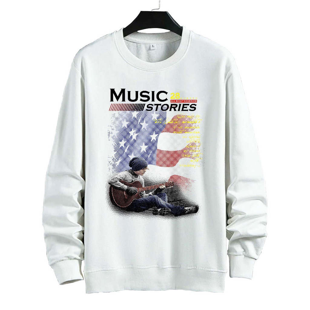 SWEATER UNISEX ( MUSIC 28 )PRIA DAN WANITA  SWEATER JUMBO,