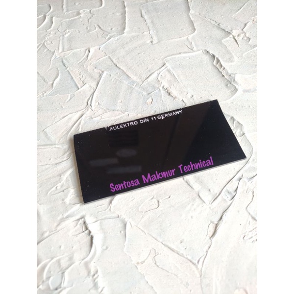 DIN 10 / 11 Kaca Las Welding Glass Hitam Black Bening Putih Din10 Din11