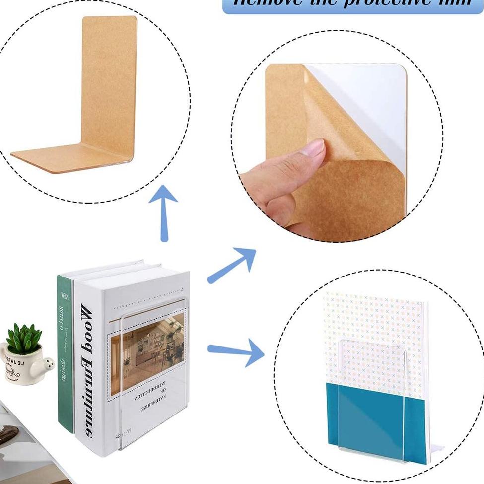 

set70 ACRYLIC BOOK STAND PENAHAN BUKU PEMBATAS BUKU GANJAL BUKU 4mm .,,.,.,