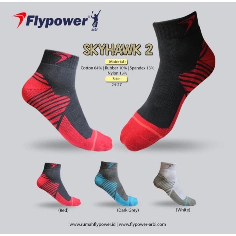 Kaos kaki Badminton Flypower Original