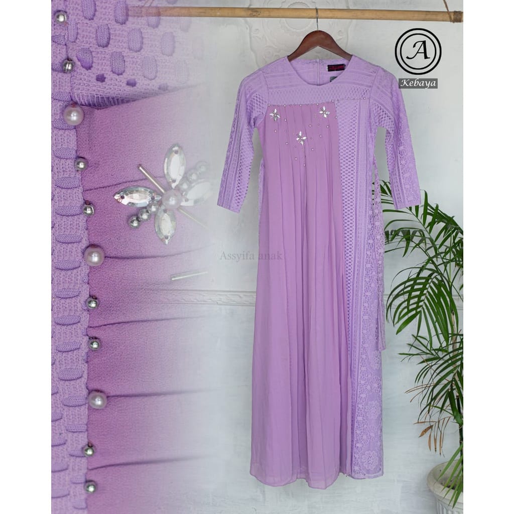 Relpict kebaya gamis anak.//gamis brukat anak//gamis anak pesta//gamis anak modern