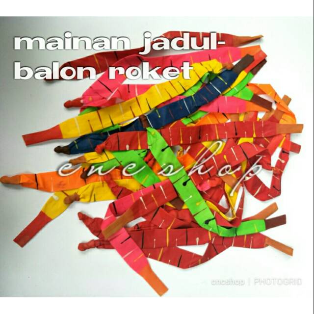 Balon Roket Terbang 10pcs Mainan Jadul Murah