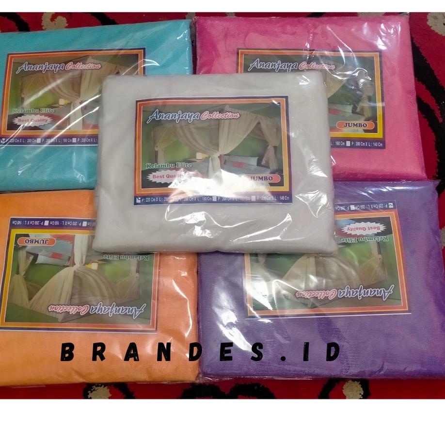 Diskon Promo KELAMBU TIDUR POLOS KOTAK JUMBO 200x200 GANTUNG SEGI EMPAT 52