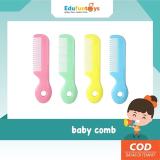 Image of Edufuntoys - BABY COMB Sisir Rambut Bayi tidak tajam / Sisir bayi/ safety comb / sisir lembut untuk baby