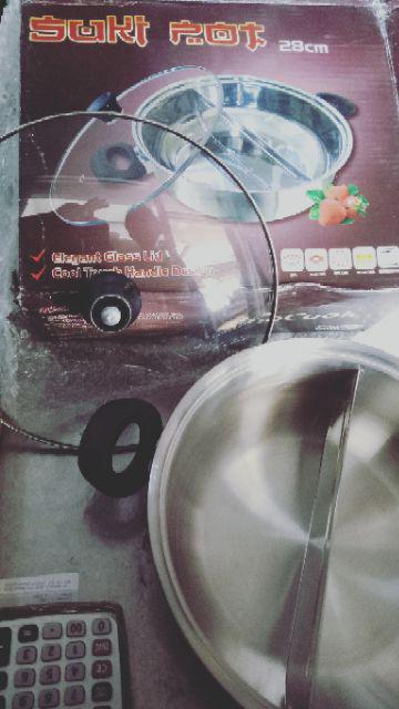 Panci Sekat 2 Xozie Suki Pot 28 Cm Panci Shabu Shabu Sukiyaki Panci Jepang Sukipot Xozie