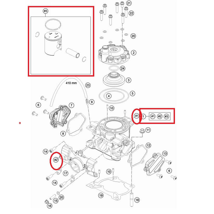 Jual KTM SX - HUSQVARNA TC - GAS GAS MC 85 2018 2019 2020 2021 2022 2023  POWER PARTS Cylinder Piston Repair Kit - Silinder Blok Seher Mesin Original  | Shopee Indonesia