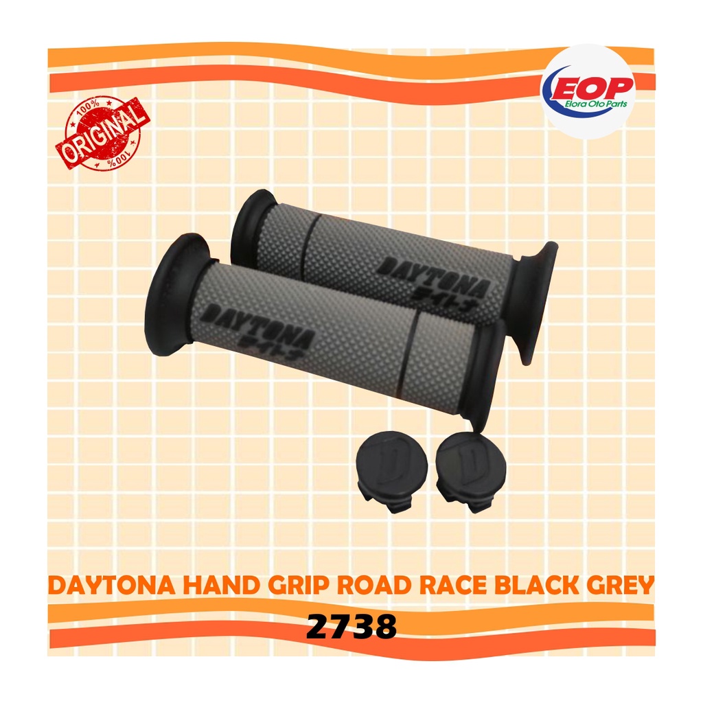 Daytona Hand Grip Road Race Black Grey  2738 Original