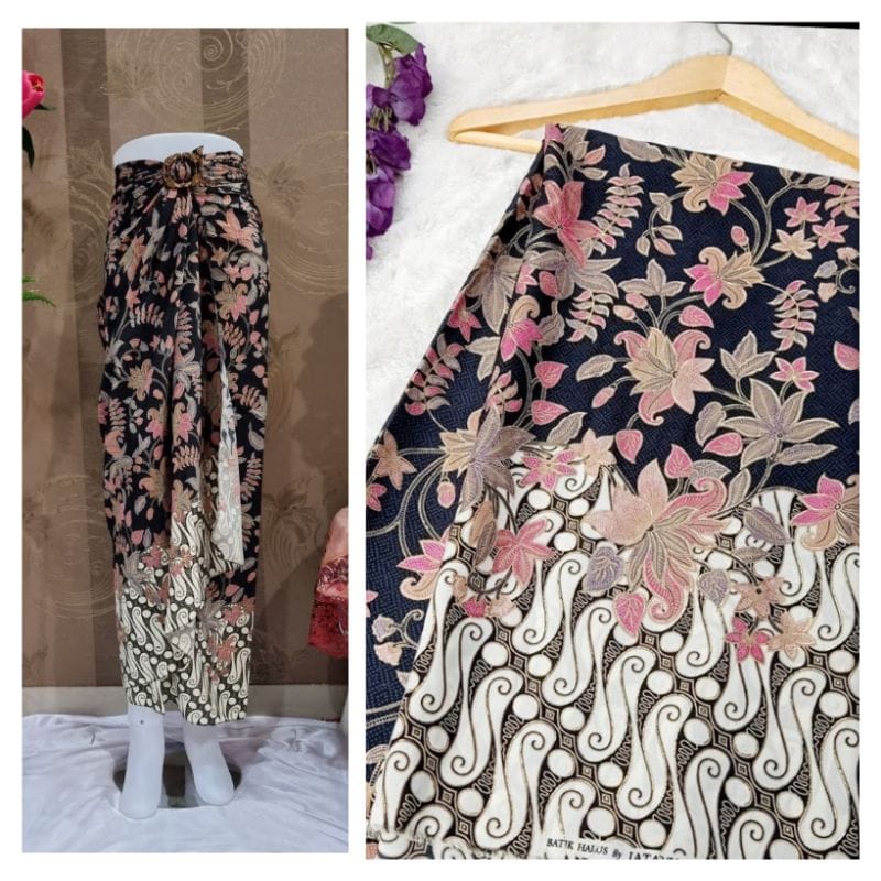 Rok Lilit Floral Original / Rok Kebaya / Bawahan Kebaya / Rok Batik / Bawahan Batik / Rok Wisuda / Rok Kondangan / Kain Lilit Batik / Batik