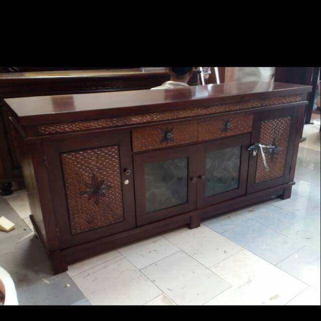 Bupet pendek kayu jati 180cm