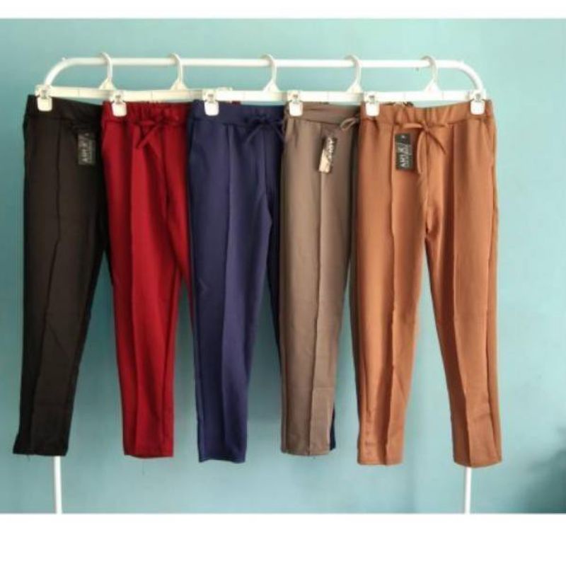 CELANA LUNA CUBIT ANAK 6-12 TAHUN / CELANA DOTY ANAK CELANA ANAK DOTY basic pants anak murah pom pom