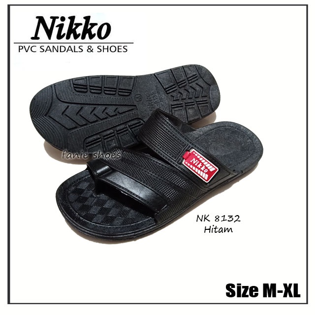 Nikko 8132 38-43 M-XL Sandal Pria Karet Sehari-hari / Sandal Santai / Sandal Bapak