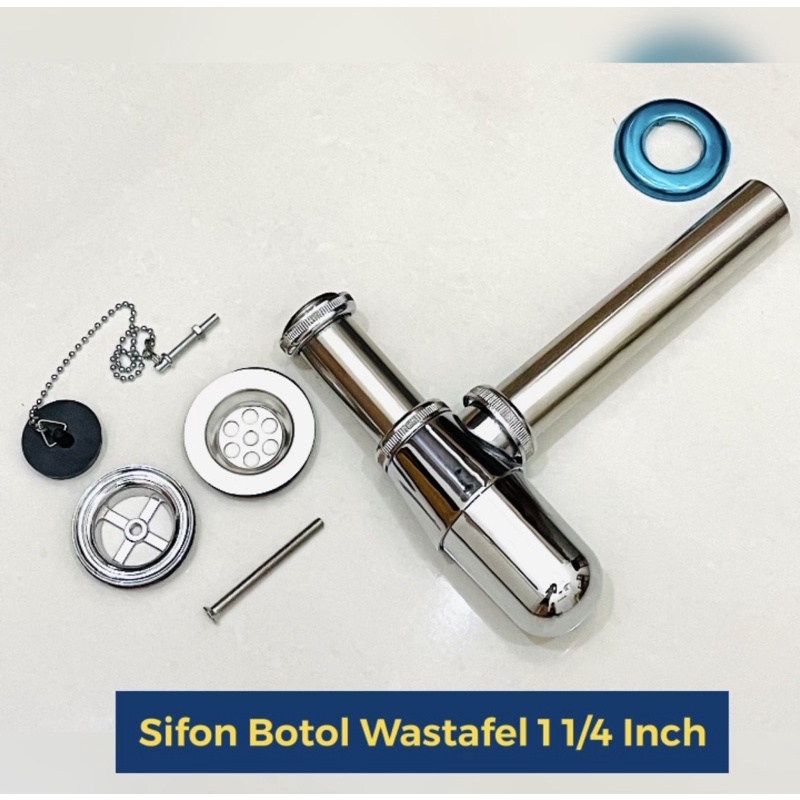 Sifon Botol Wastafel Afur Pembuangan Air Stainless - Bottle Trap 1928