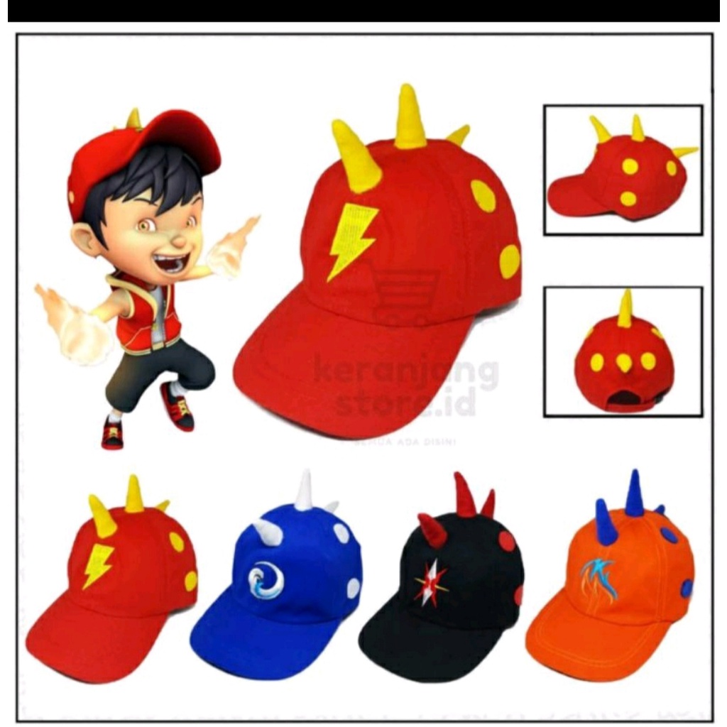 topi boboboy/topi anak boboboy/topi bassball anak carakter boboboy