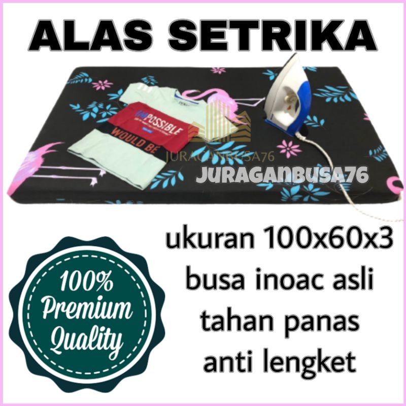alas setrika, alas setrika busa, alas setrika duduk, alas setrika tebal 3 cm, alas gosok, meja setri
