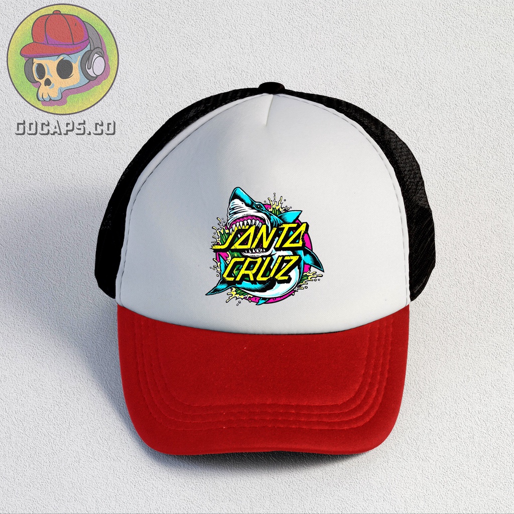 Santa Cruz | Trucker Hat | Topi Pria | Trucker | Baseball | Brand | Topi Jaring | Gocaps