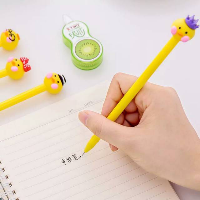 pulpen yellow duck / pulpen karakter duck