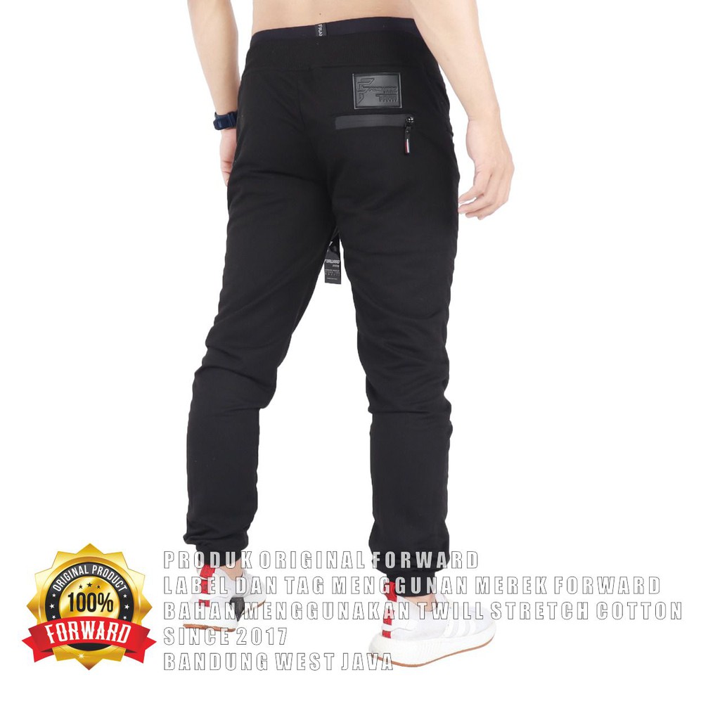 Celana Joger Pria Double Zipper / Celana Jogger / Joggerpants Celana Jogger pants Baby terry FORWARD