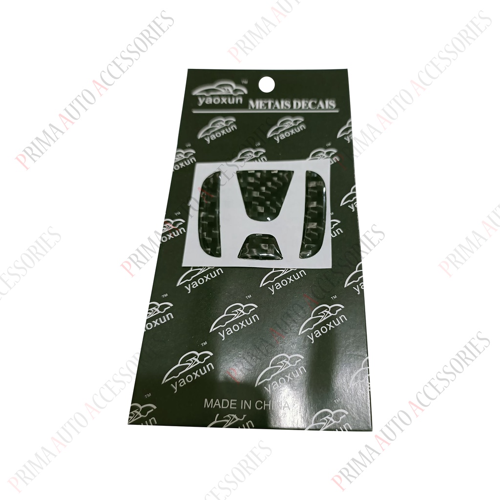 Stiker Stir Mobil HONDA Carbon 5 cm / Steer Car Sticker